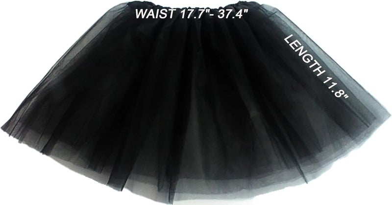 Ayhcclth Girls Tutu Classic Elastic 3 or 4 Layered Tulle Skirt Tutu for Toddler Girl, 2-8Years - Image 4